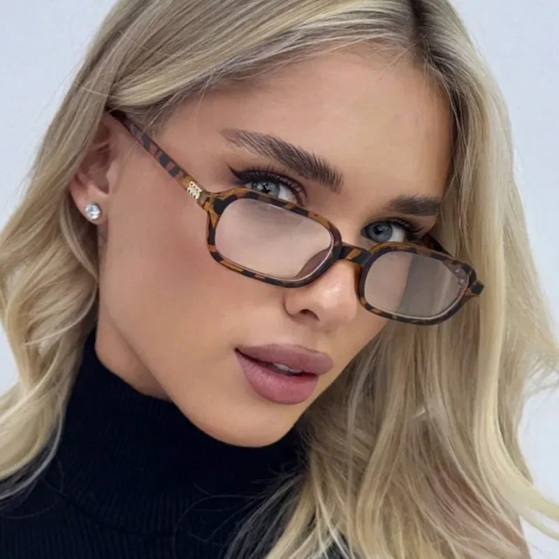 2 Chic Square Anti-Blue Light Glasses with Metal Hinges & Cloth - Fashionable PC Frame for Students, Teachers, and Office Use
