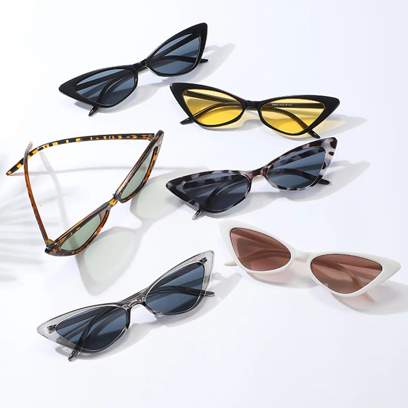 JNPCXI New Fashion Cat Eye Sunglasses Women Vintage Blue Leopard Sun Glasses Lady Retro Shades Eyeglasses Female UV400