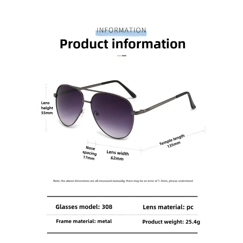 Sporty Metal Frame Fashion Glasses for Men & Women  Anti-Reflective Lenses Golden-Tone Finish Perfect for and Activitie