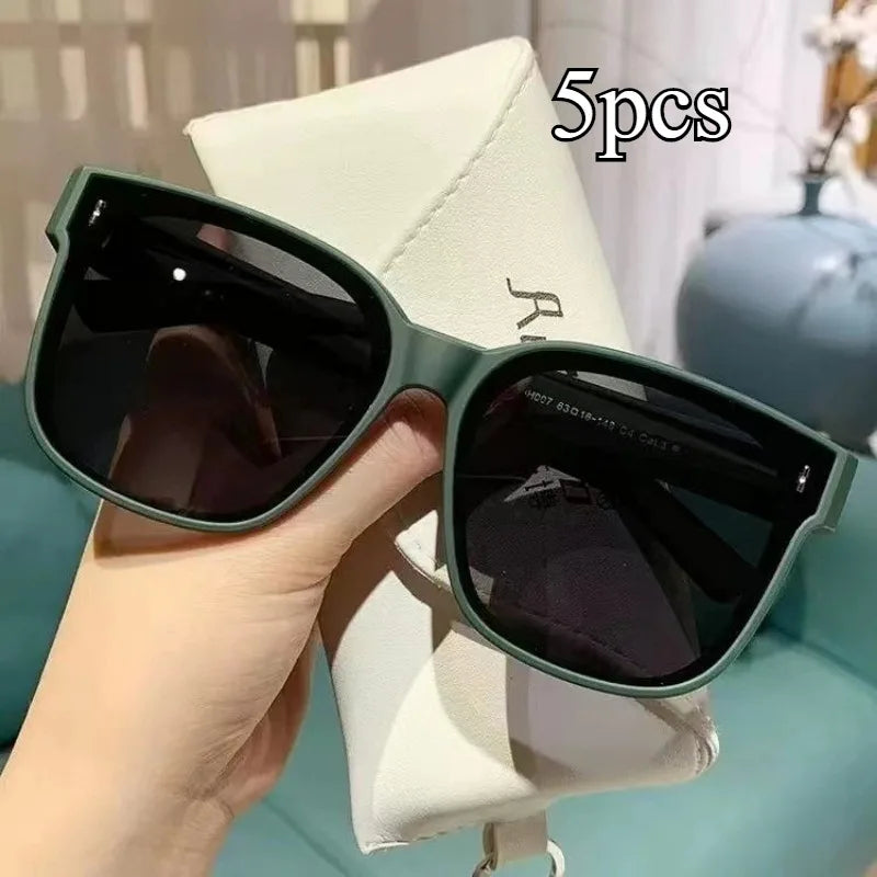 Fit Over Glasses Men Women UV400 Wear Sunglasses Foldable Myopia Glasses Cover  Sunglasses