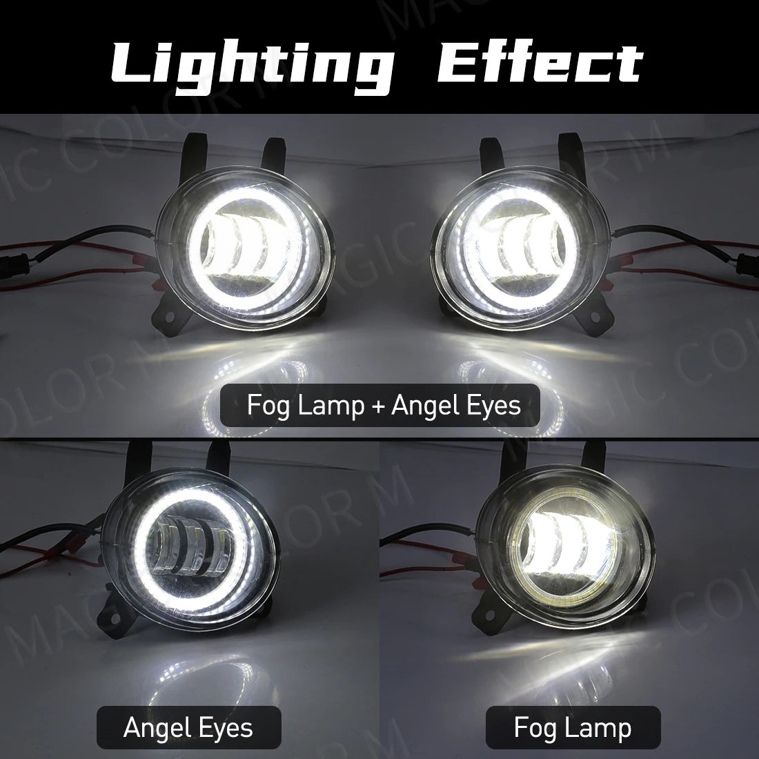 LED Fog Light Angel Eyes For BMW F20 F21 F22 F23 F45 F46 F30 F31 F34 F35 Auto Headlight Front Driving Lamp Car Accessories 12V