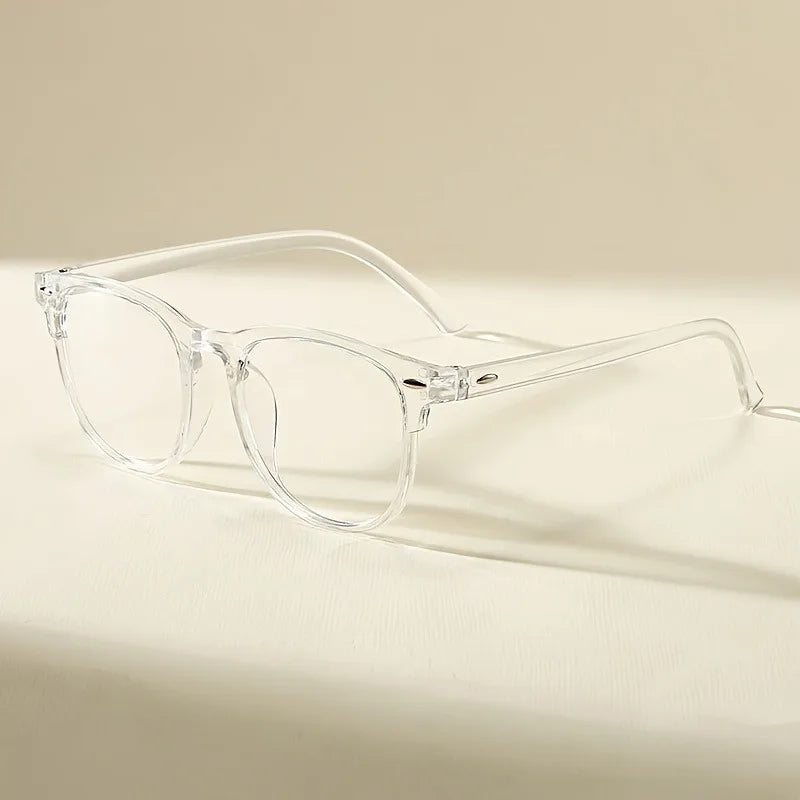 1 Pair of Retro Fashion Glasses Transparent Lenses Suitable for Both Men and Women Versatile