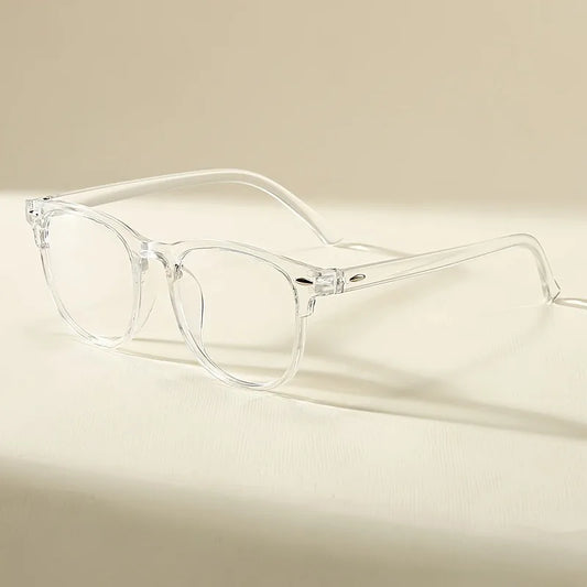 1 Pair of Retro Fashion Glasses Transparent Lenses Suitable for Both Men and Women Versatile