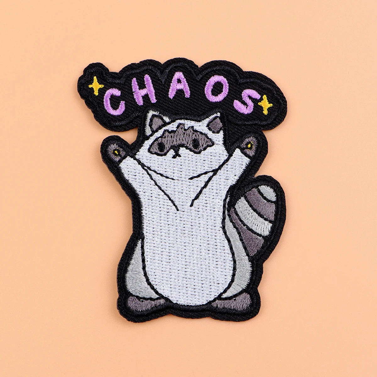 Cute Raccoon Embroidery Patch Cartoon Iron On Patches For Clothing Thermoadhesive Patches On Clothes DIY Sew Badges