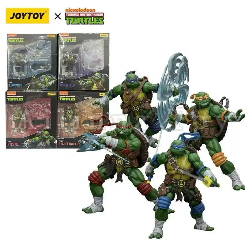 JOYTOY 1/18 Action Figure Turtles-Michelangelo Donatello Leonardo Raphael Anime