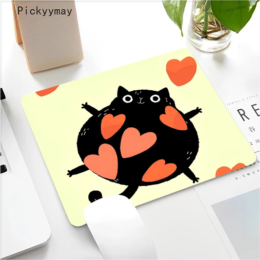 Funny Black Cat Mouse pad PC Desk Mat Table Big Mouse Pad PC Non-slip Rug z20