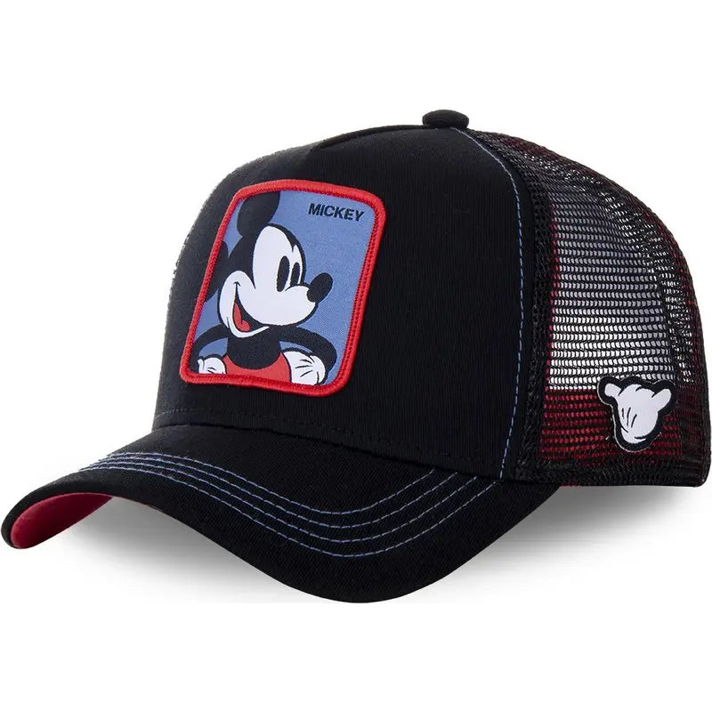 High Quality Disney Styles Anime Cartoon Snapback Cotton Cap, Trucker Mesh Hat