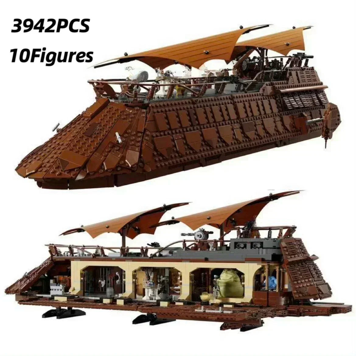 UCS Jabba Sail Barge Building Block Classic Sailboat Model Bricks Assembly Toys