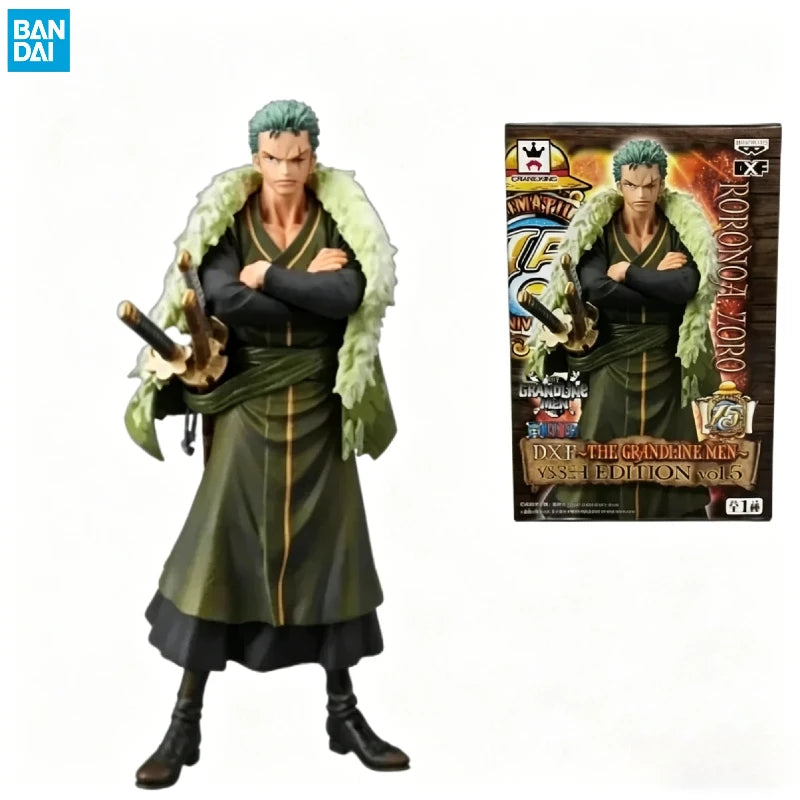【IN STOCK】Original Banpresto DXF The Grandline Men 15th Edition Vol.5 One Piece Roronoa Zoro 17cm Figure Collectible Model