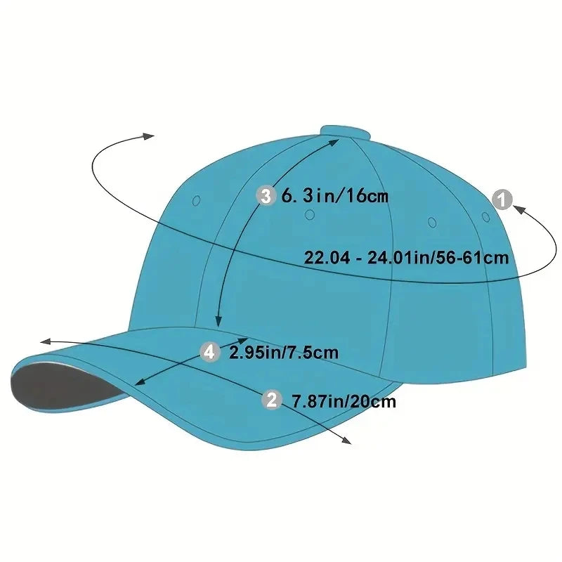 Retro Letter Embroidery Baseball Caps, Men Women Cotton Adjustable Casual Hats