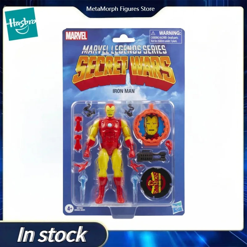 Original Hasbro Marvel Legends Series Secret Wars Iron Man Anime Figure Toy Model Collection