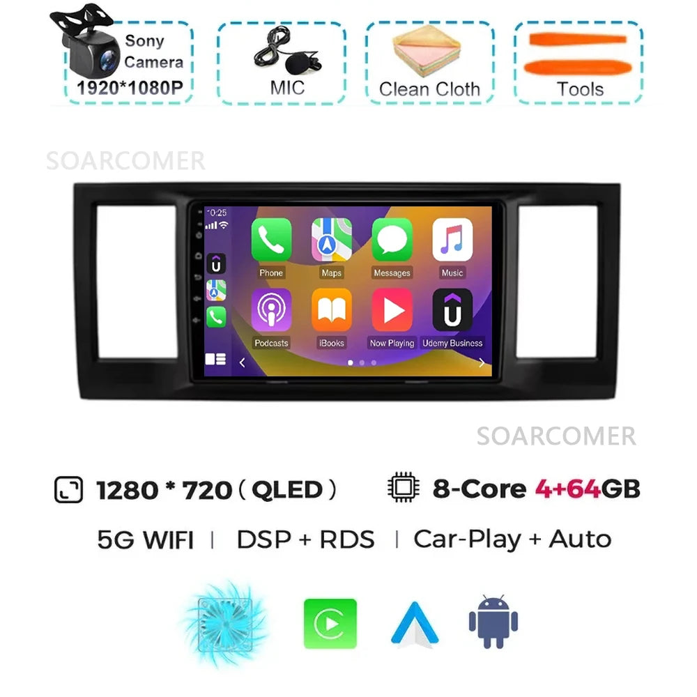 For VW Volkswagen Caravelle 6 T6 2015-2020 GPS DVD DSP Car Radio Multimedia Video Player Android 15 Auto Carplay Navigation