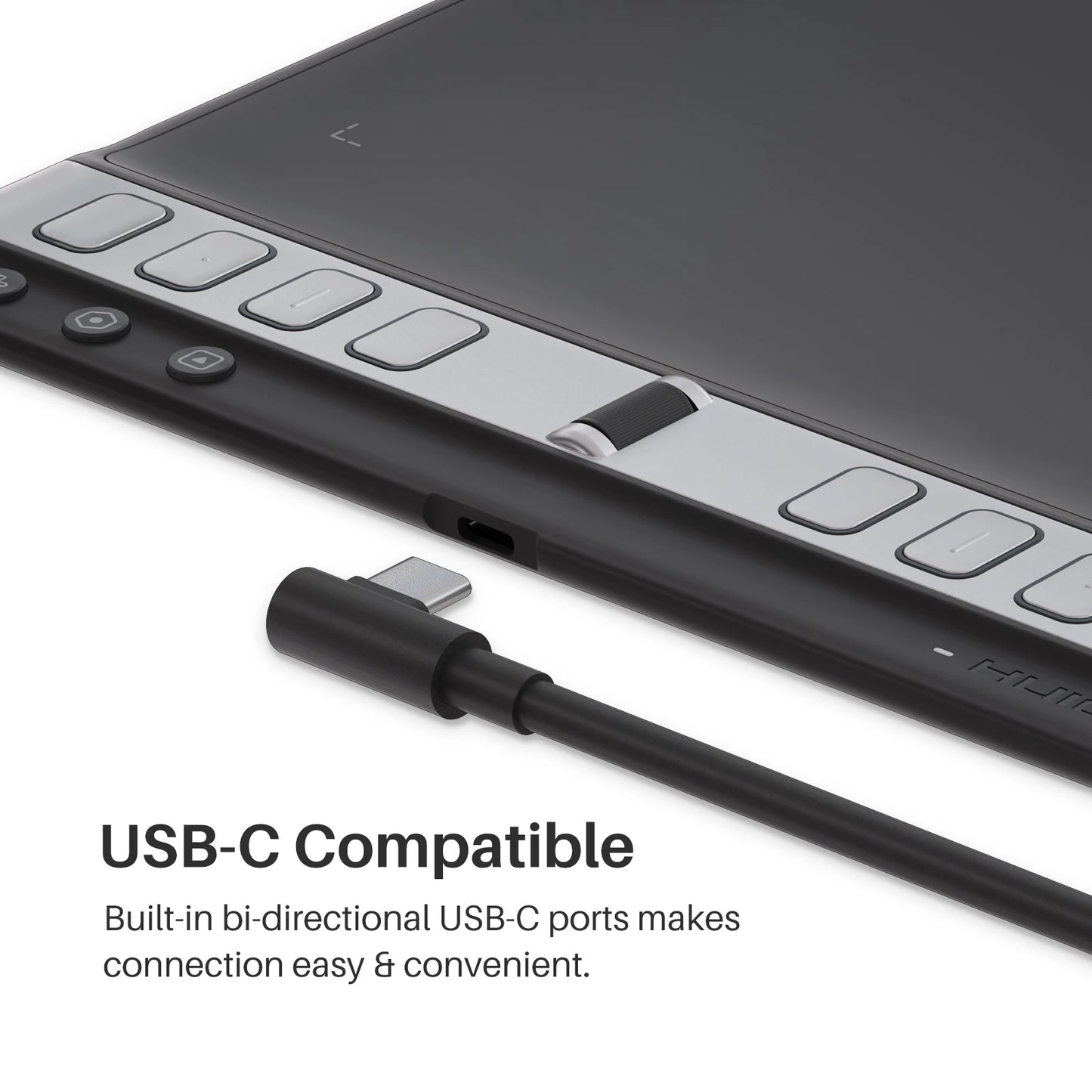 Inspiroy 2L H1061P Design Tablet, Scroll Wheel Customized Keys, Battery-Free Pen