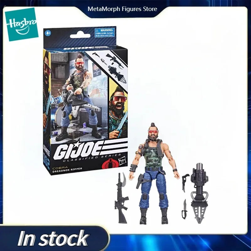 Original Hasbro G.I. Joe Classified Series #102 COBRA Dreadnok Ripper Action Figure Collection Model Toys