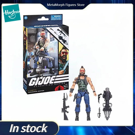 Original Hasbro G.I. Joe Classified Series #102 COBRA Dreadnok Ripper Action Figure Collection Model Toys