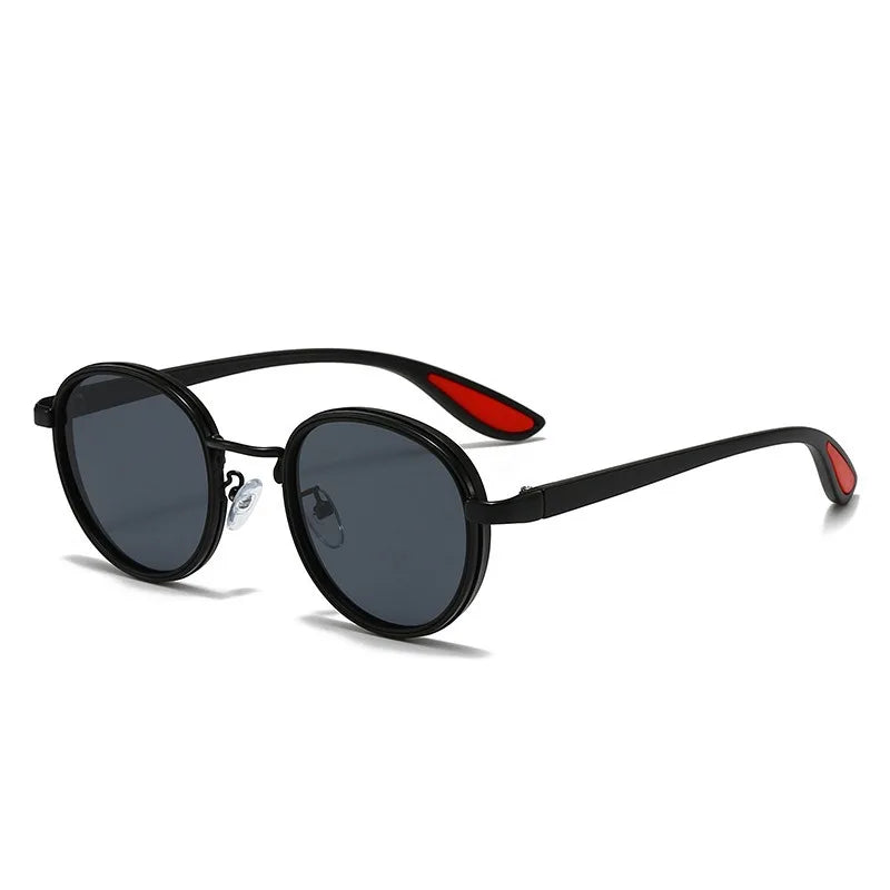 Metal Steampunk Series Round Frame Sunglasses Retro European and American Fashion UV Protection Eyewear