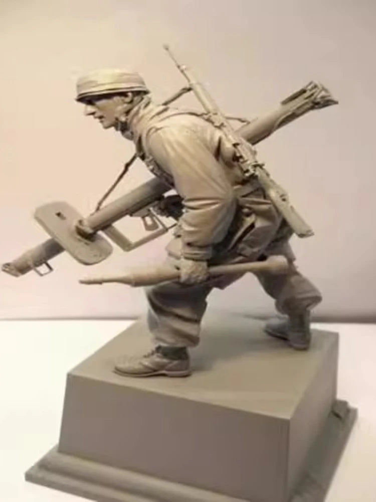 1: 16 Cast Resin Model Gray Kit Normandy Paratrooper 1-person Model Needs To Be Assembled Unpainted