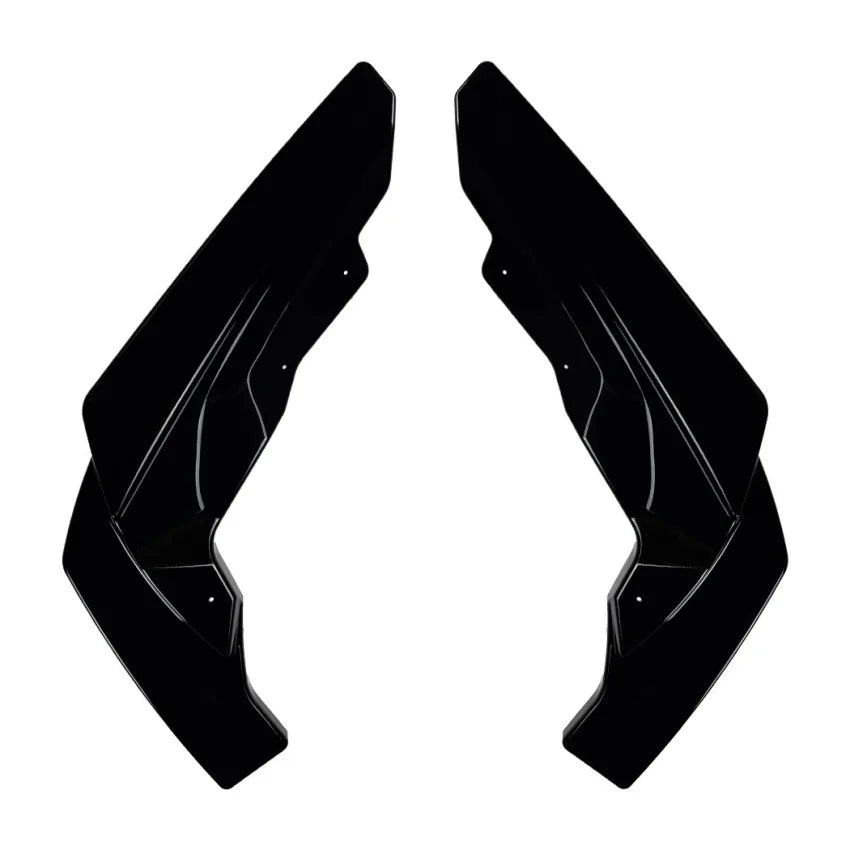 For Bmw 2 Series M2 G87 2023-2026 Car Rear Bumper Rear Lip Corner Wrap Diffuser Body Kits By Gloss Black Carbon Fiber Look ABS