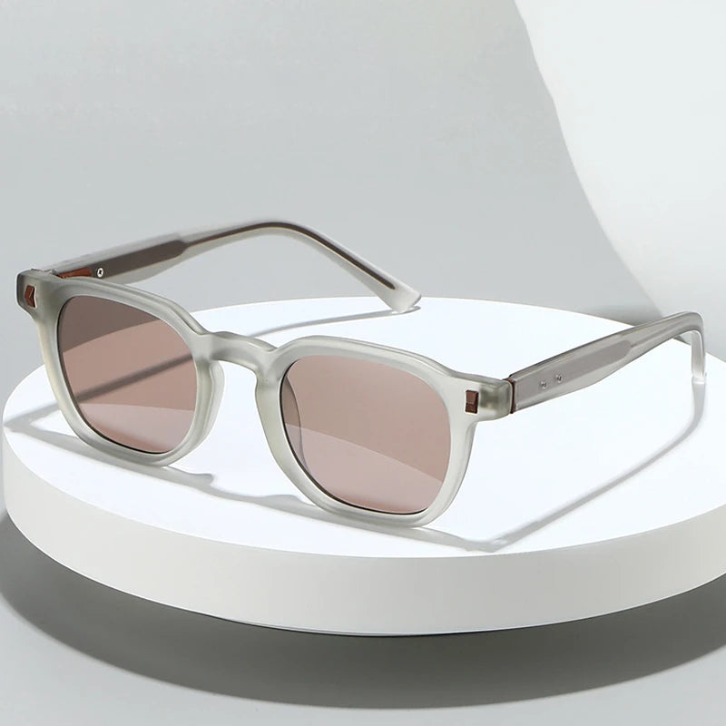 JNPCXI New Fashion Sunglasses Men Vintage Square Gradient Sun Glasses Outdoor Sports Party Vacation Travel Driving Eyeglasses