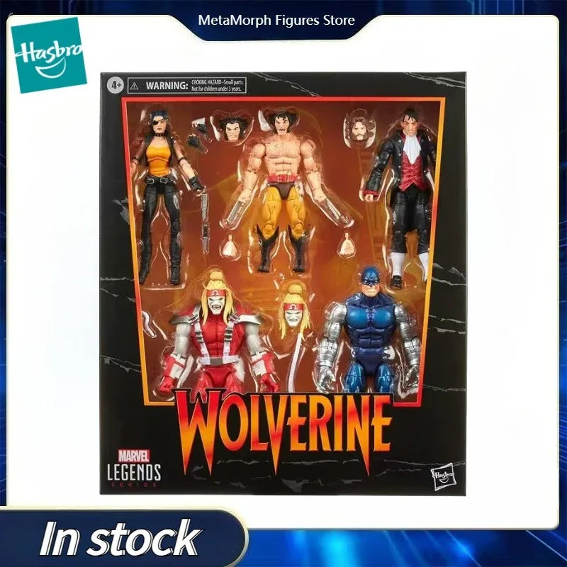 Original Hasbro Marvel Legends Series X-Men Wolverine/Omega Red/Cyber/Callisto/Jason Wyngarde Action Toy Figure Collection