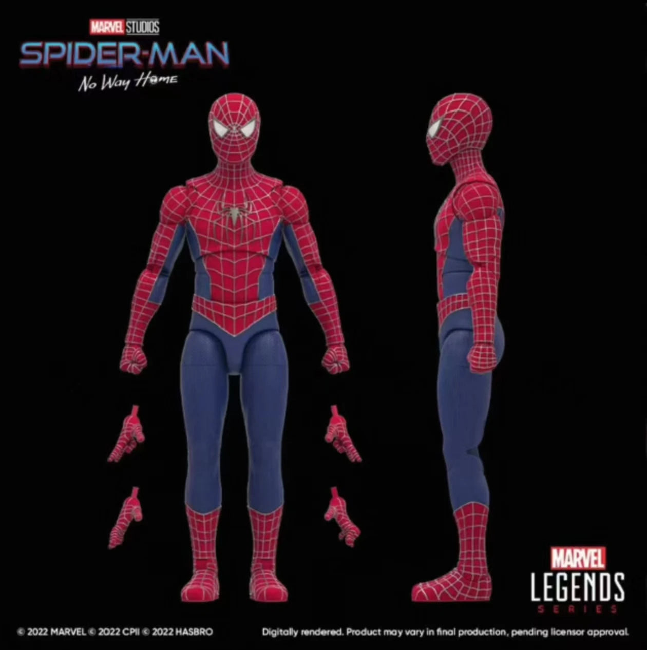 Original Hasbro Marvel Legends Series Spider-Man No Way Home Anime Figure Collection Model Toys