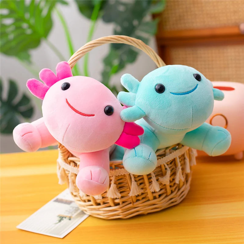 30cm Cute Cartoon Salamander Doll Axolotl Plush Toy Stuffed Animal Pillow Doll Baby Kids Birthday Gift