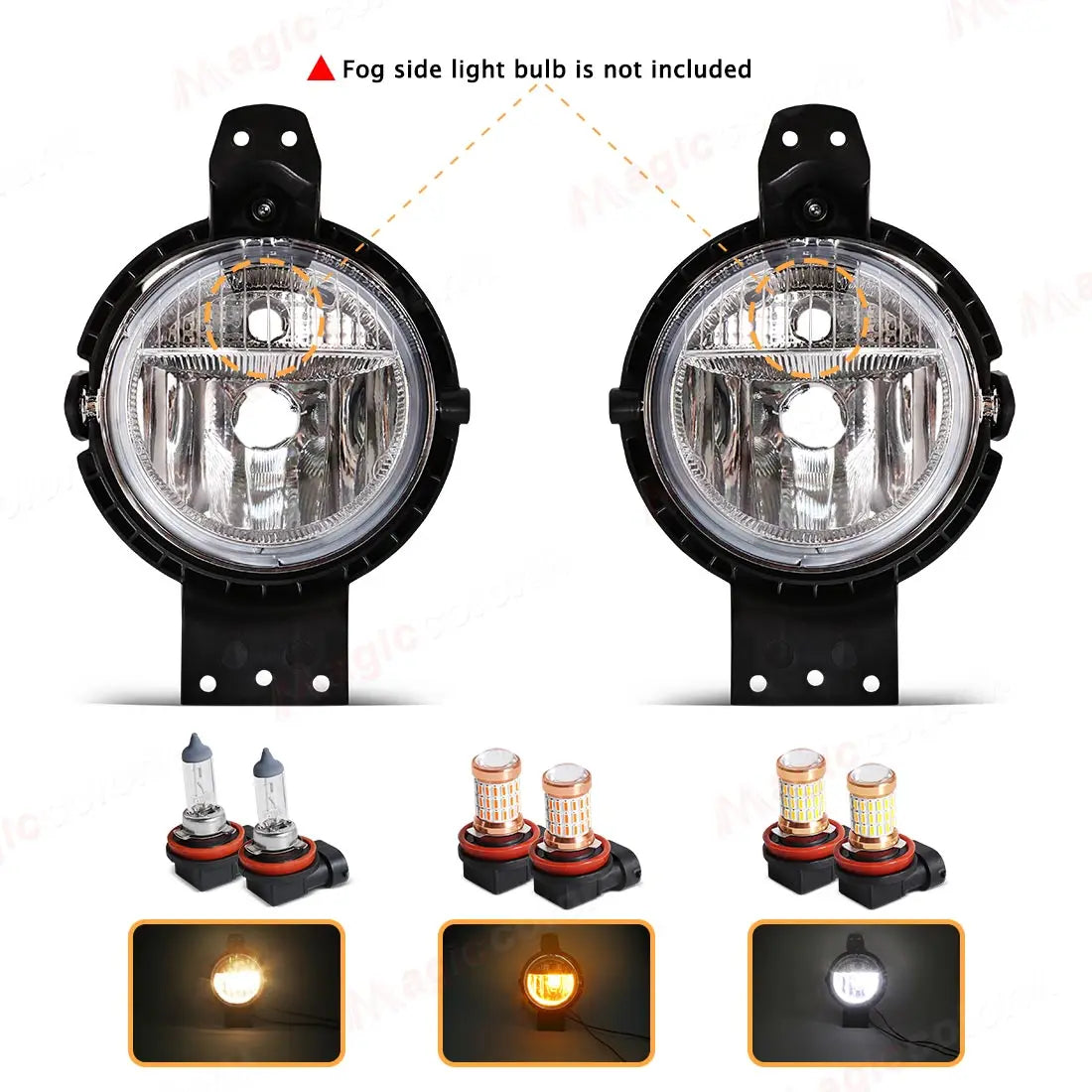 For BMW Mini Cooper 2011 - 2016 Countryman R60 Paceman R61 Fog Lights Headlight Front Driving Lamp Halogen LED Bulbs 63179802163