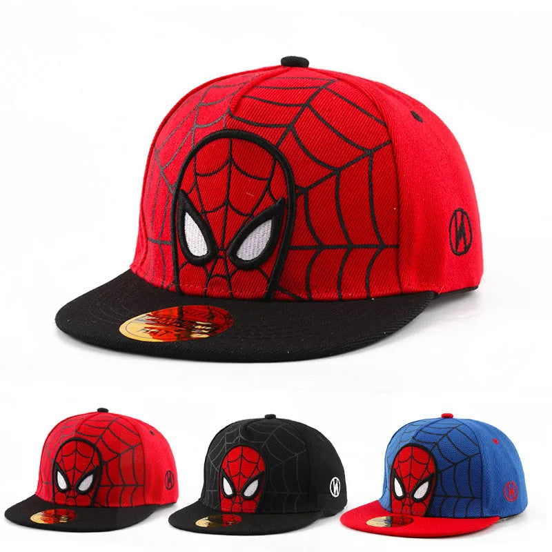 Anime Cartoon Spiderman Hats for Kids Baseball Cap Season Adjustable Caps