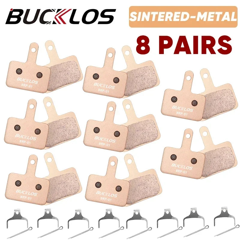 BUCKLOS Bicycle Disc Brake Pads for Shimano B01S/B03S/B05S-RX Sintered-Metal Mtb Bike Hydraulic Brake Pad Durable Cycling Parts
