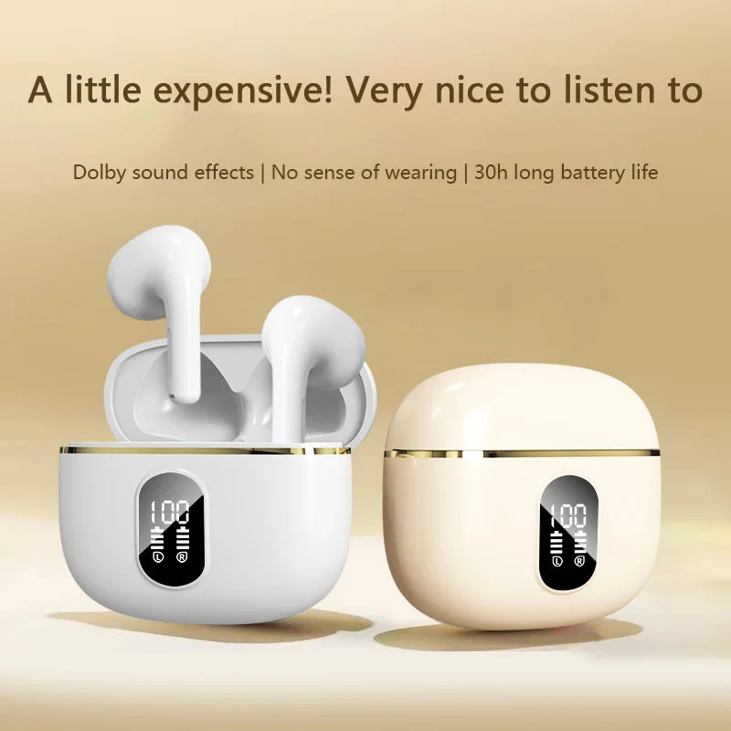 BMAD True Wireless Earphone Bluetooth 5.3 HiFi Stereo Headphones Battery Life Lasting Power Display For Iphone Samsung Huawei