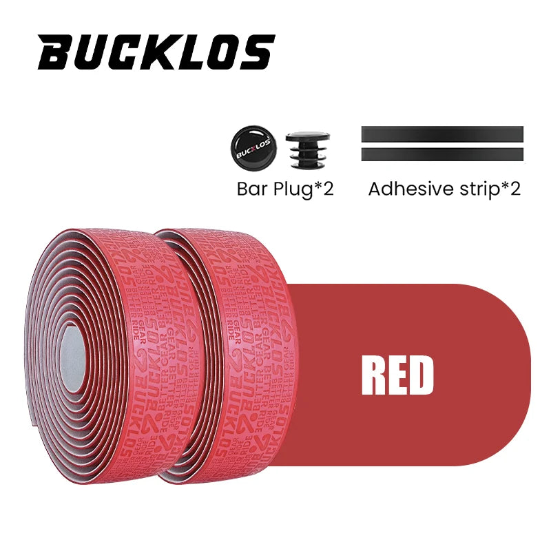 BUCKLOS  Ultralight Bicycle Handlebar Tape Anti-slip PU Wear-resistant Road Bike Bar Wrap Belts Soft EVA Cycling Handle Tapes