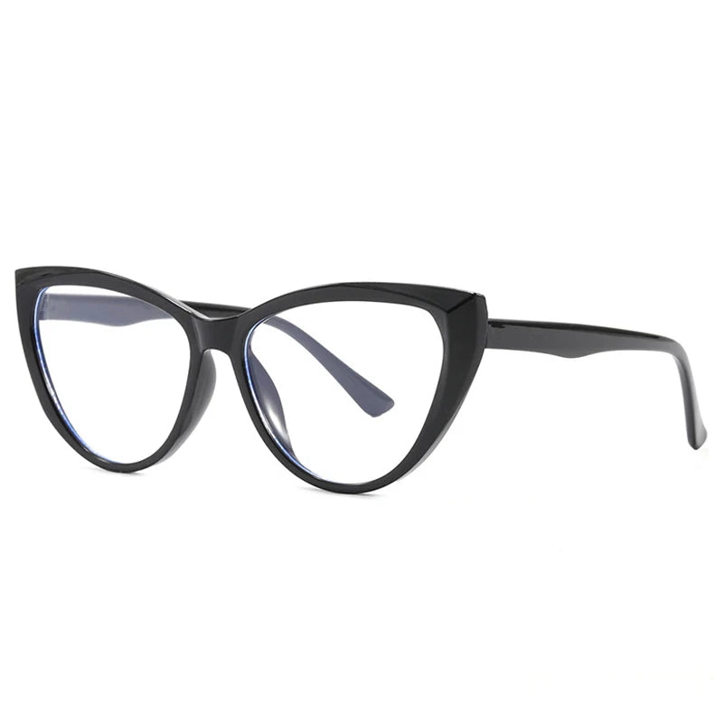 JNPCXI New Fashion Cat Eye Women Glasses Frame Clear Anti Blue Light Optical Eyewear Computer Glasses