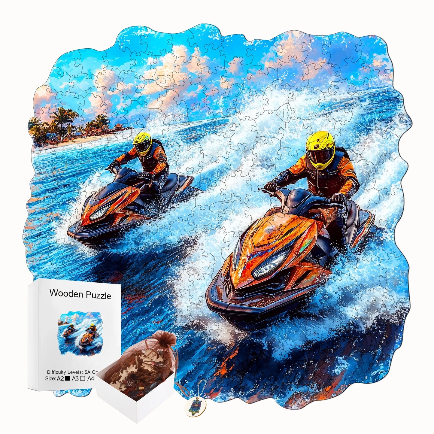 Speed and Challenges Wooden Jigsaw Puzzle Wooden Home Decor Christmas and Halloween Gift Toy For Teen And Kid