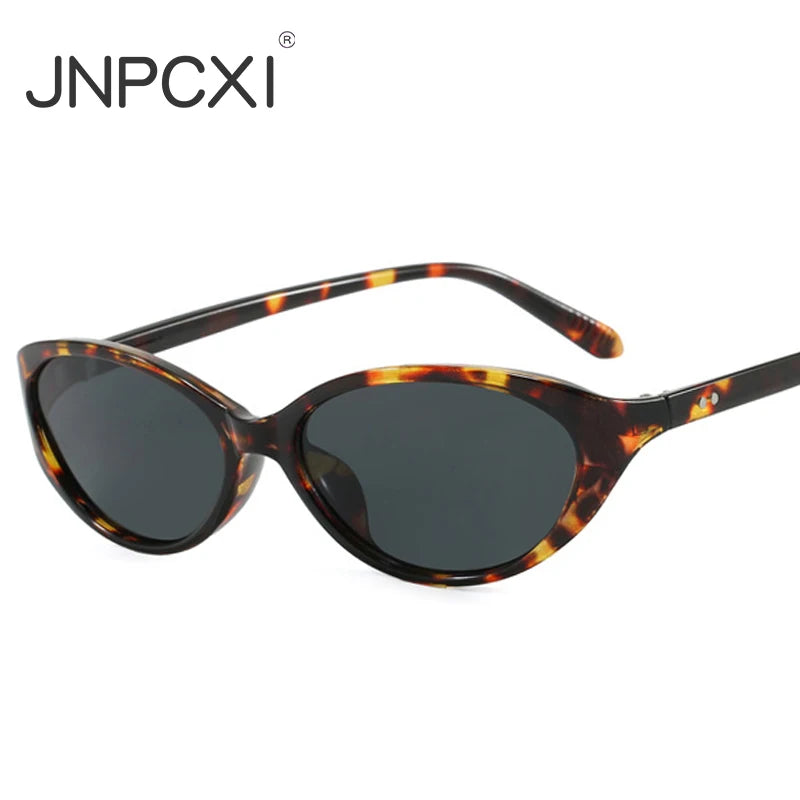 JNPCXI New Ins Popular Fashion Cat Eye Women Sunglasses Shades UV400 Retro Candy Color Men Sun Glasses