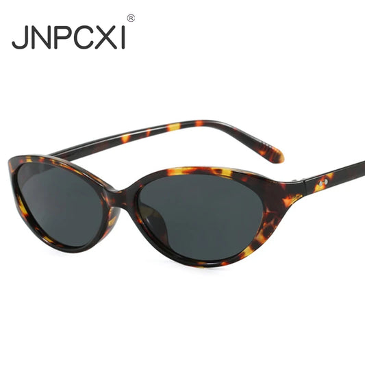 JNPCXI New Ins Popular Fashion Cat Eye Women Sunglasses Shades UV400 Retro Candy Color Men Sun Glasses