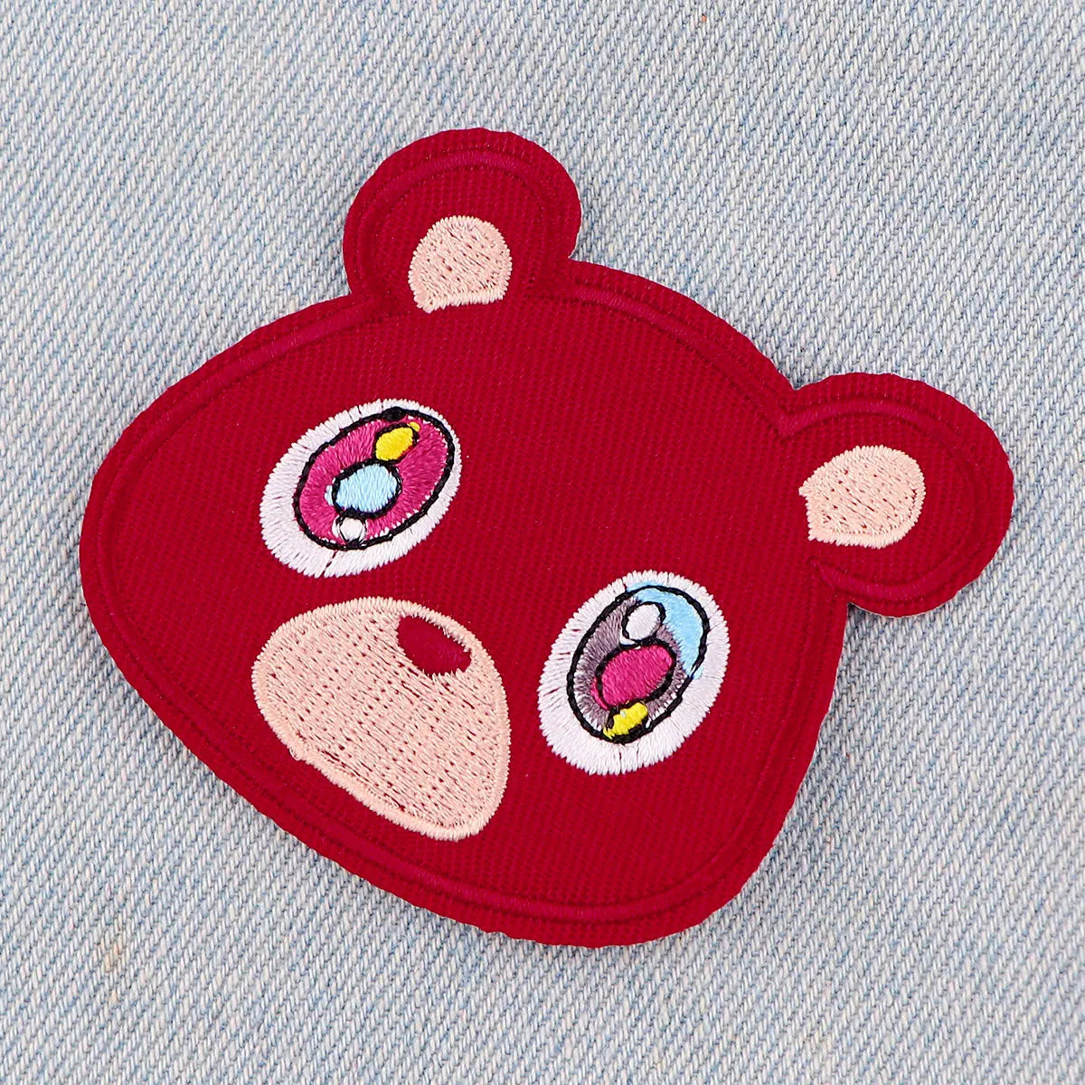Cute Bear Patches Cartoon Animal Patch Embroidered Iron On Patches For Clothing Sewing Sticker Clothes Badges DIY Appliques