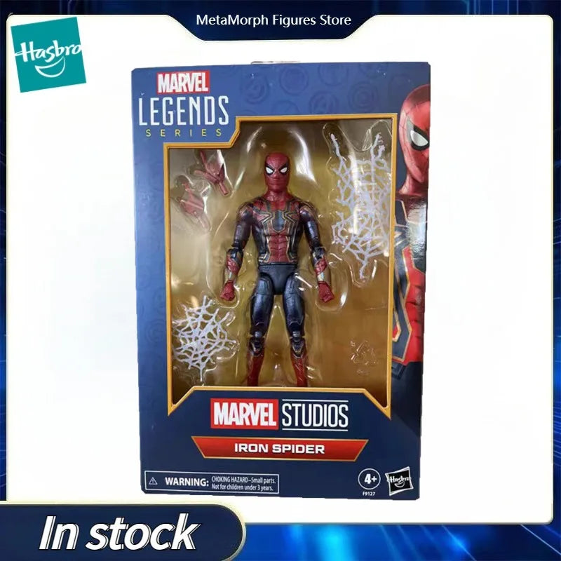 Original Hasbro Marvel Legends Series Iron Spider Anime Figure Toys Collection Gifts