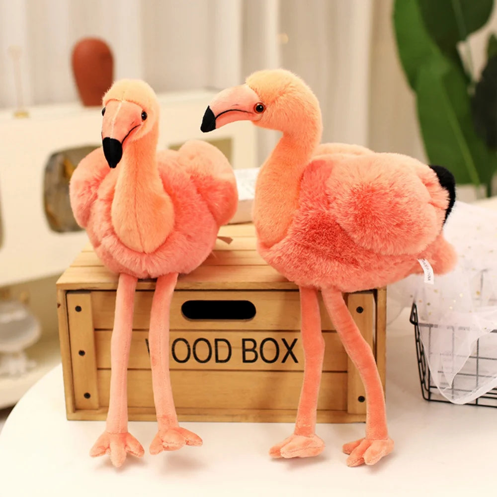 45cm Adorable Flamingo Plush Toy Soft Plush Stuffed Animal Flamingo Pillow Room Decoration Birthday Gift