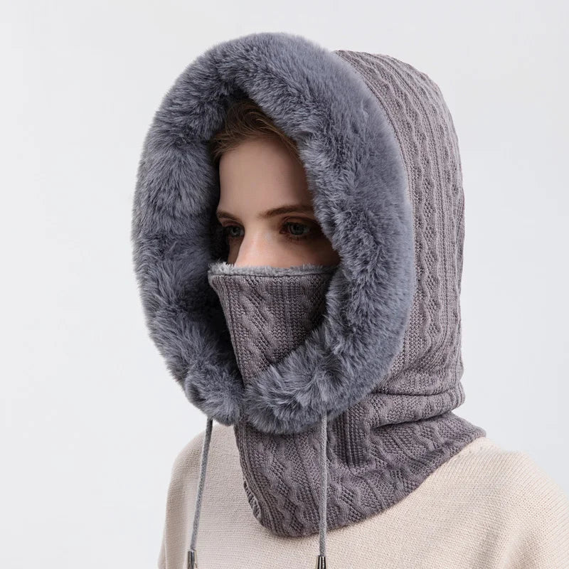 Cross-border outdoor cycling head warm winter hats ski cap insulation heat preservation centers mask sets protective cap