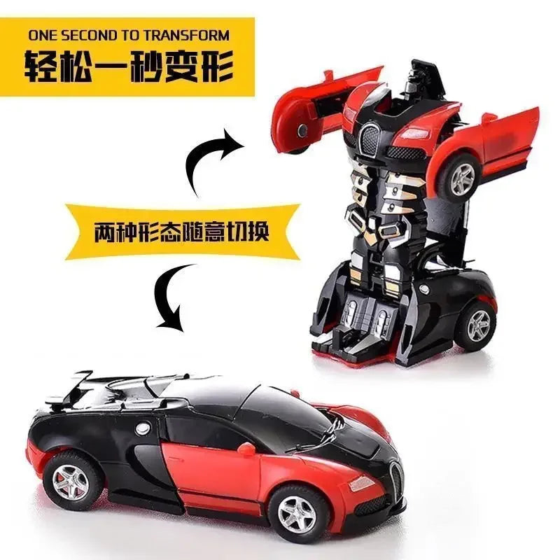 Shape-shifting AutoRobot Car Toy inertial impact one-button puzzle collision M11