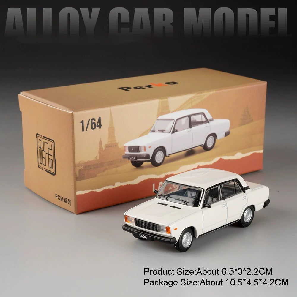 1:64 GAZ-24 GAZ-12ZIM Alloy LADA 2105 2101 Diecast Model Series Four Wheel Suspension Miniature Vehicle Children's Holiday Gifts