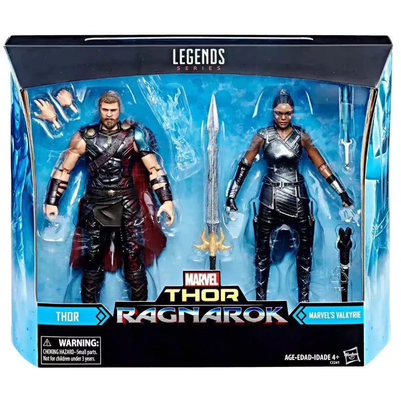 Original Hasbro Marvel Legends Series Thor & Valkyrie Anime Figure Toy Collection Gift