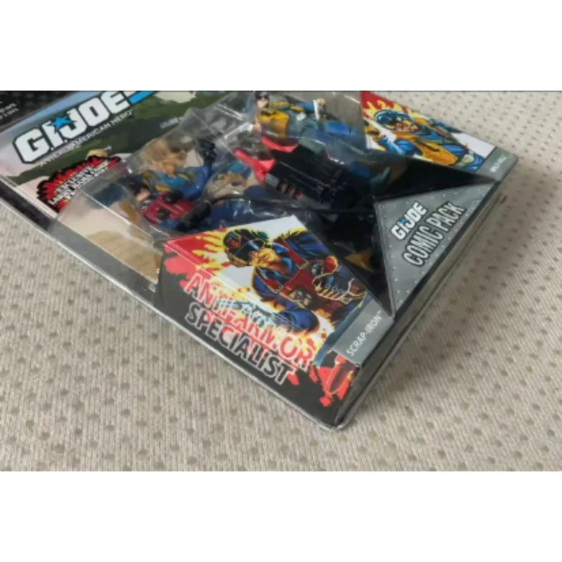 Original Hasbro G.I. Joe A REAL AMERICAN HERO COMIC PACK SCRAP IRON & WTLD BILL Anime Figure Toy Collection Model