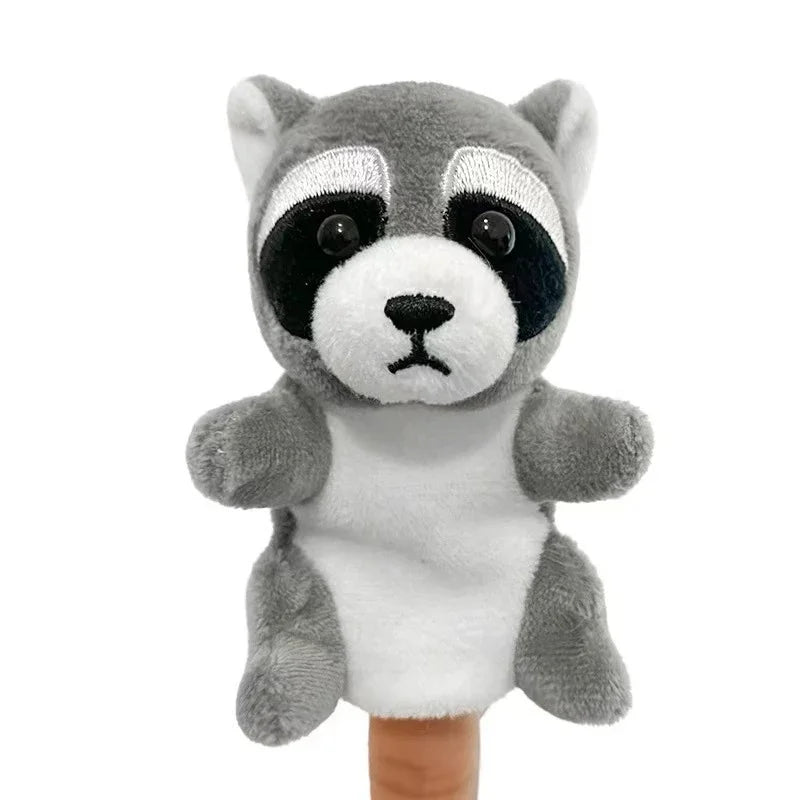 New Hand Puppet Plush Toy Cartoon Animal Family Finger Puppet Role Play Tell Story Cloth Doll Educational Toys For Children Kids