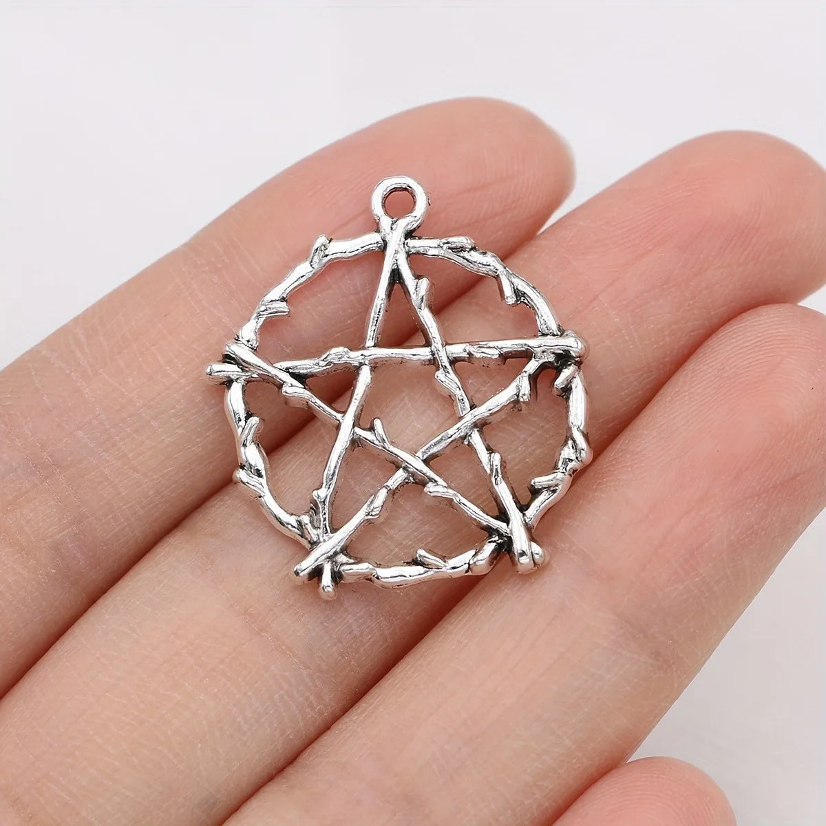 5pcs Big Star Charms Pentagram Pendants For Jewelry Making DIY Necklace Earrings Key Chain Accessories