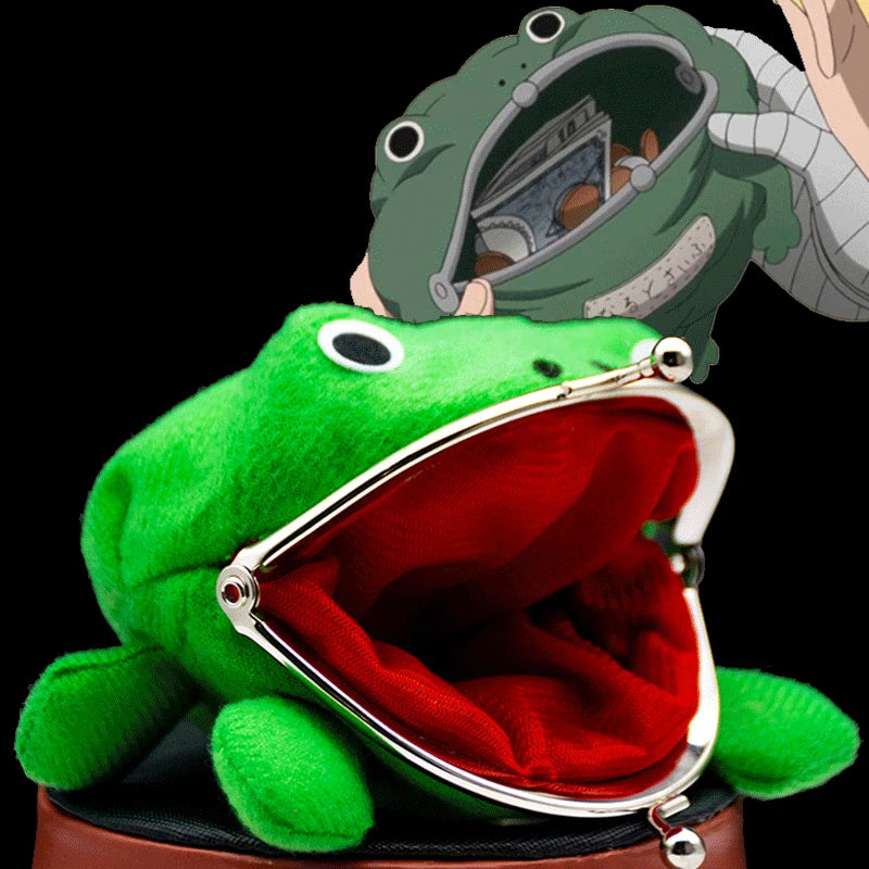 1PC Frog Coin Purses Cartoon Wallet Pouch Anime Manga Fluff Cute Wallet purse