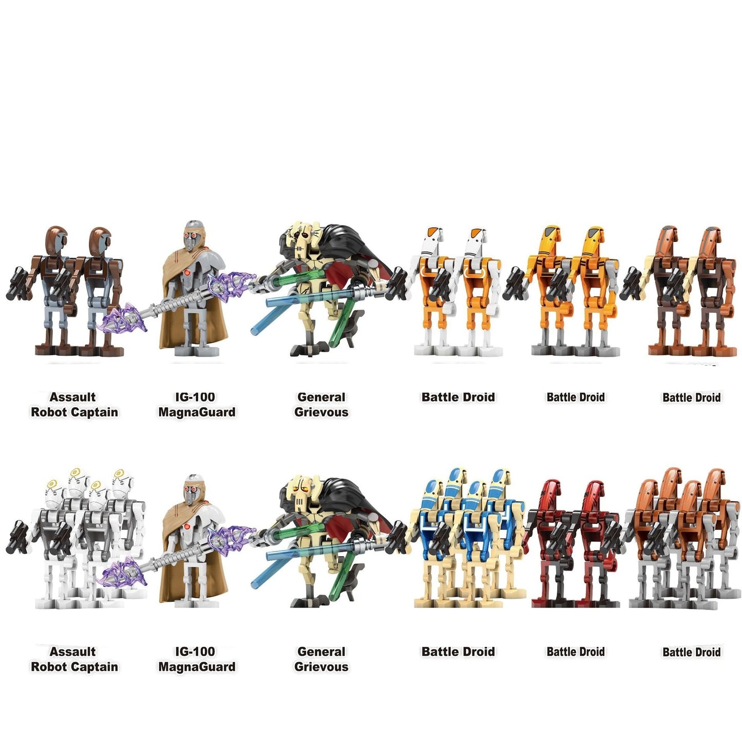 8pcs Anakin Darth Vader Obi-Wan Cal Kestis Jedi Star Wars Mini Man Figures M15