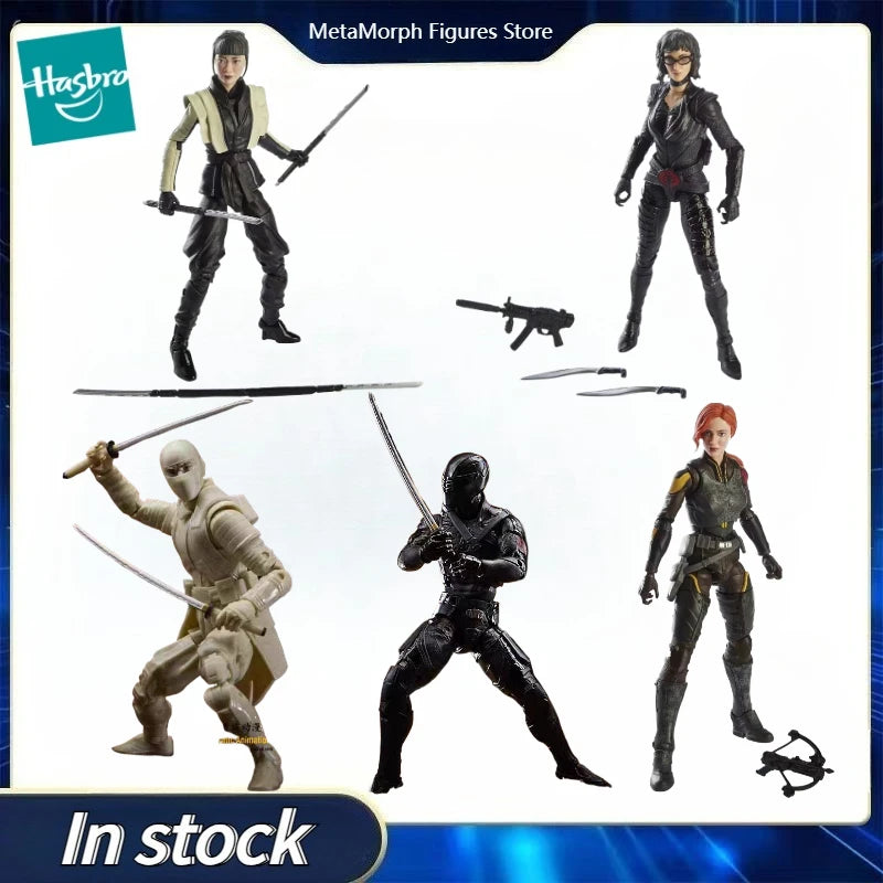 Original Hasbro G.I. Joe Classfied Series Storm Shadow/scarlett/Akiko/baroness/snake Eyes Action Figure Collection Toys