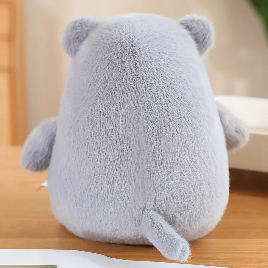 Hot Cute Fluffy Hippo Plush Toy Soft Stuffed Cartoon Hippopotamus Animal Doll Home Decoration Baby Kids Birthday Christmas Gifts