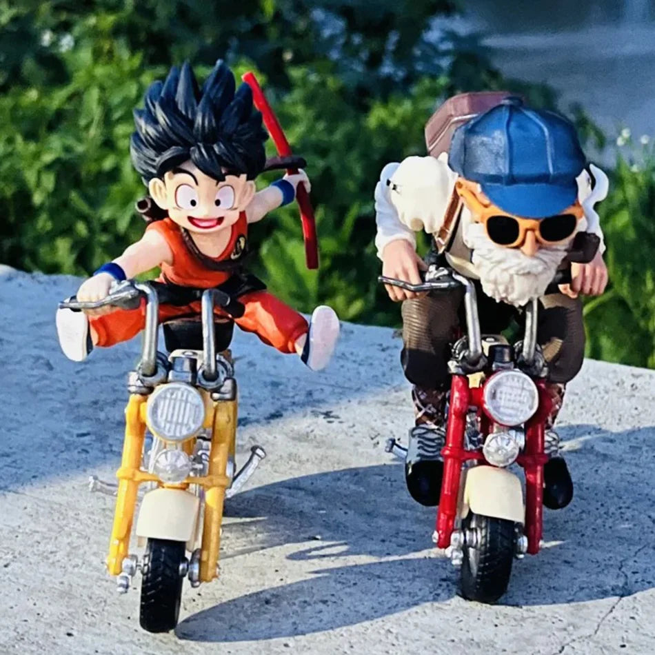 Dragon Ball Biker Series Anime Figures Shenron Goku Vegeta Trunks PVC Model